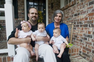 Parents of triplets thankful for their survival.Photo Credit: CHRISTOPHER HUFF/T&D