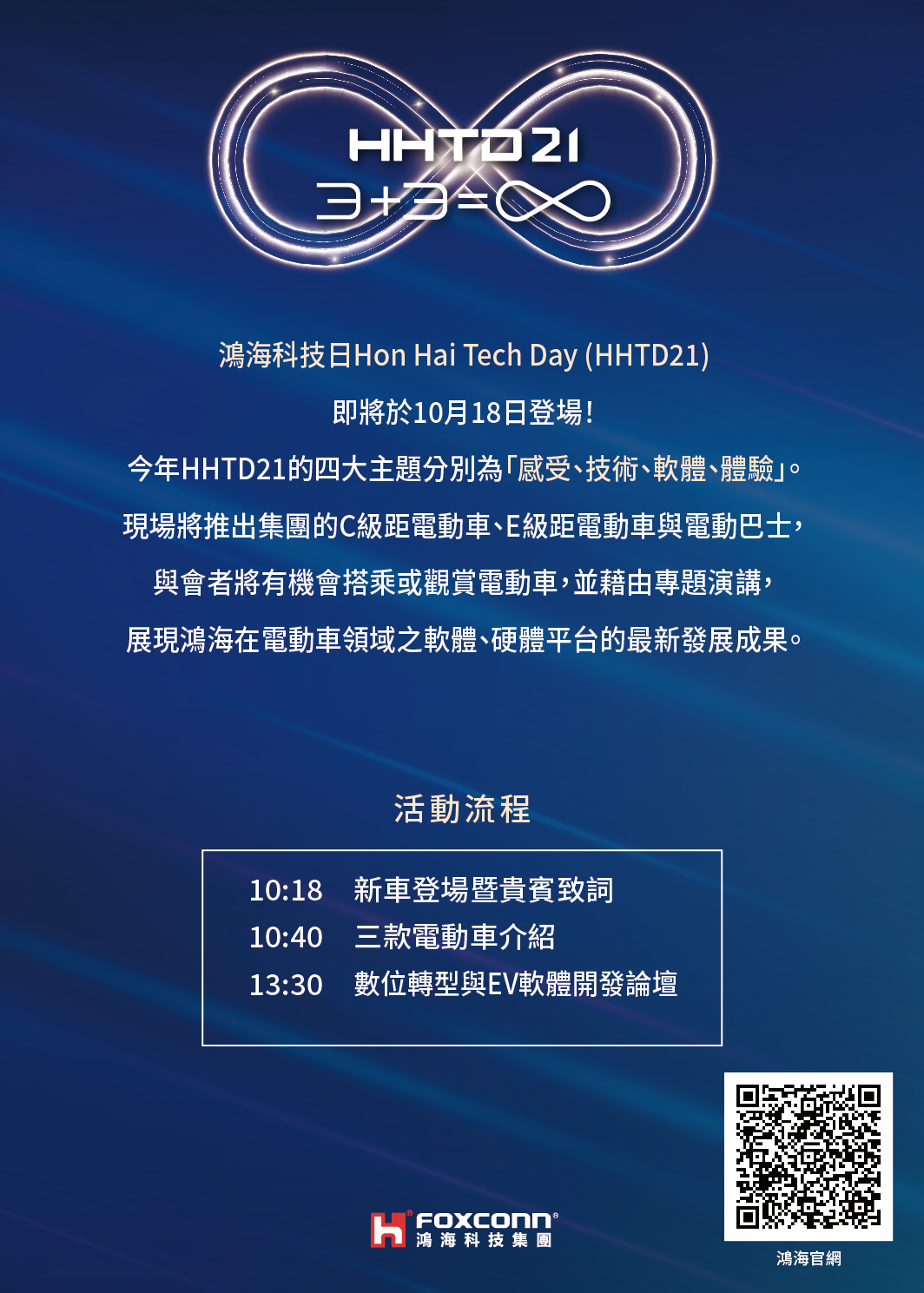 A大(kewei)個人研究觀察記錄篇(鴻海投資篇) 鴻海集團將於10月18日上午10點18分舉行「鴻海科技日Hon Hai Tech Day