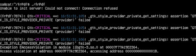 Unable to init X Window server