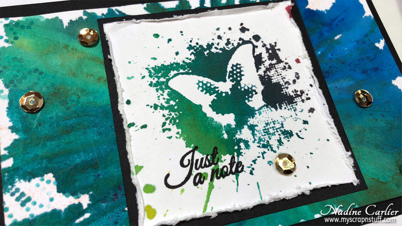 Stamping & Stenciling Technique Using Brusho Crystals Nadine Carlier