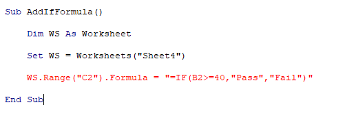 If we add the formula to the cell with quotes then we will get syntax error