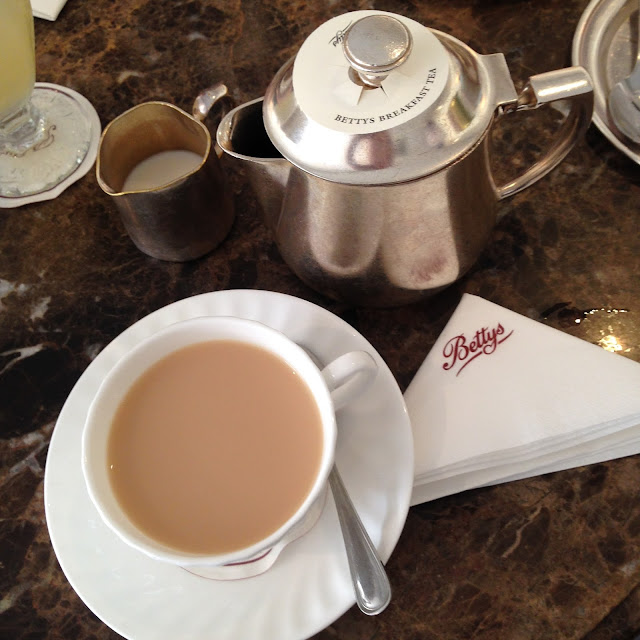 A pot of breakfast tea at Bettys in Harrogate 