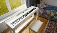 White digital piano