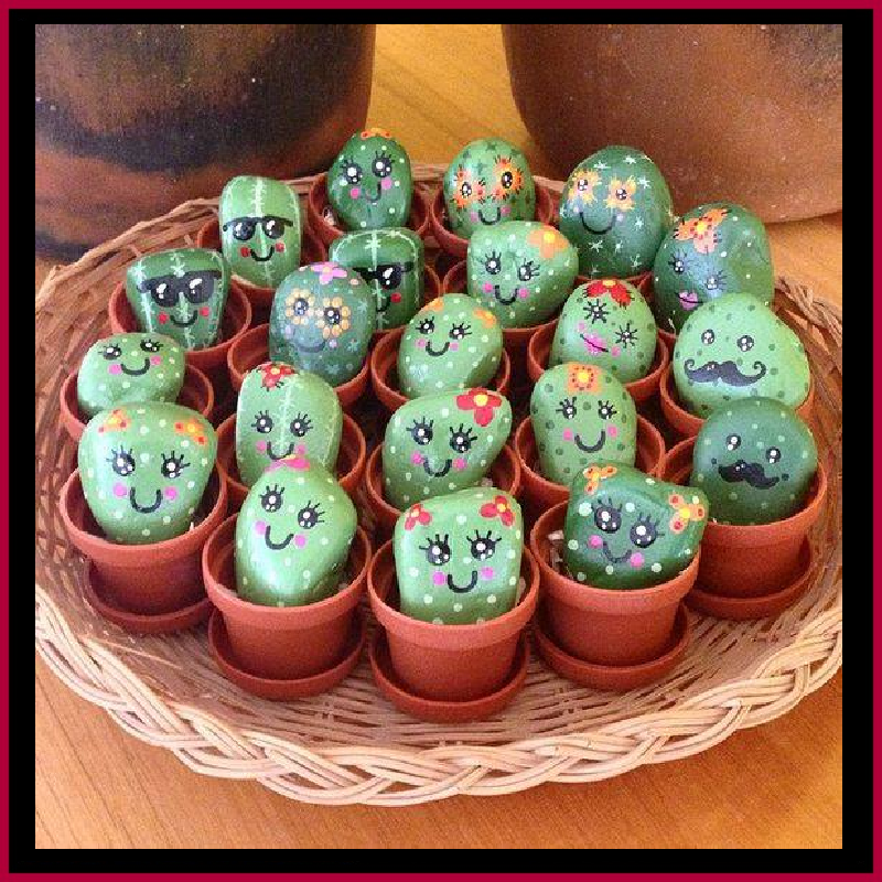 DIY And Household Tips Paint Dollar Tree Or Found Rocks To Look Like