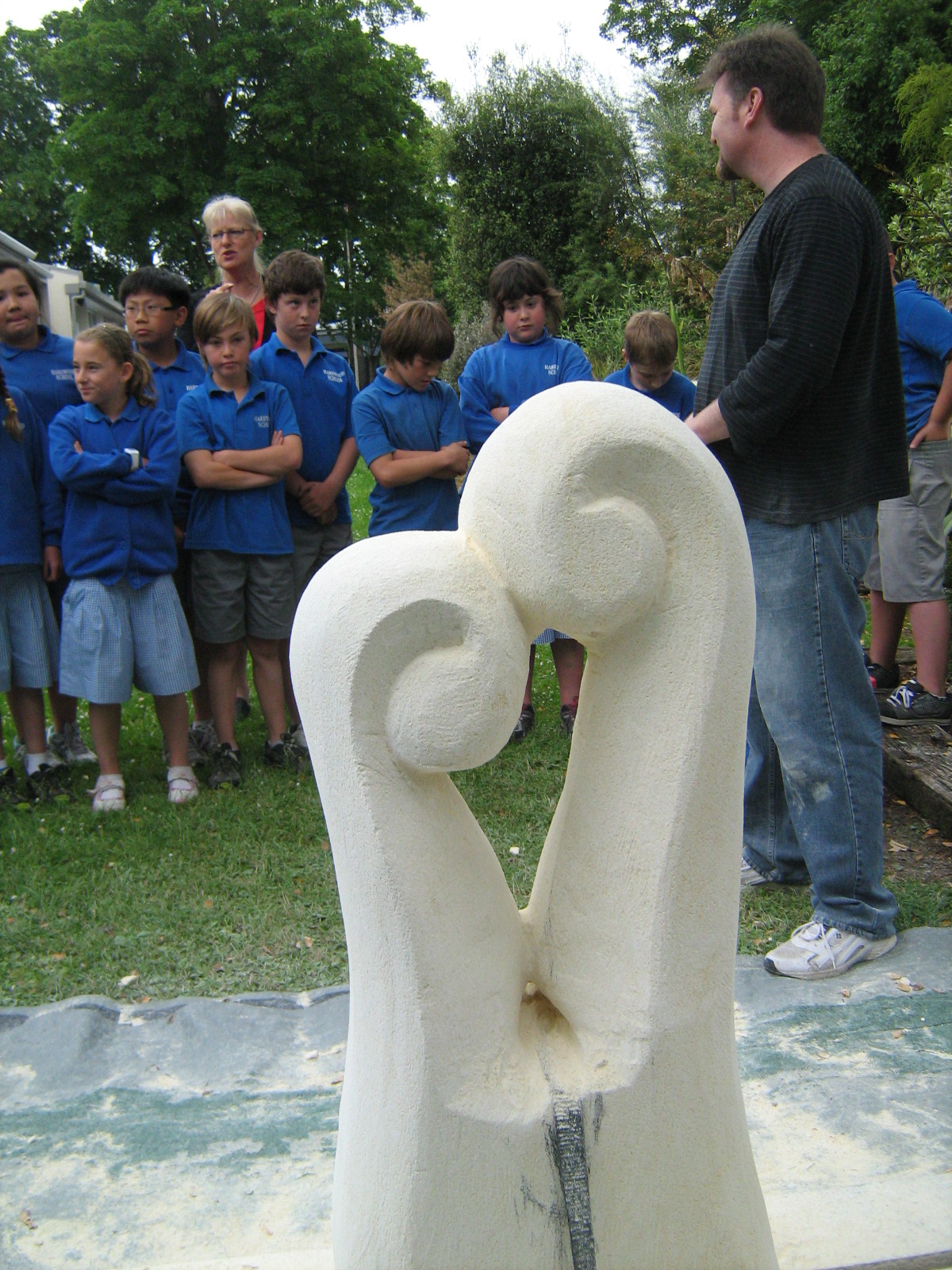 Room 7, Harewood Primary, Christchurch , NZ Our Oamaru stone sculpture