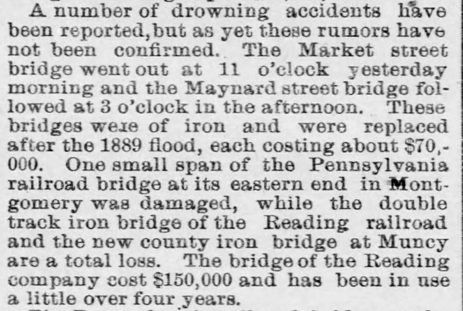 Valley Girl Views The Maynard Street Bridge, Connecting Williamsport