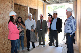 Lautaro : Autoridades de Salud visitaron obras del Nuevo SAR de Lautaro, el cual presenta un 20 por ciento de Avance.