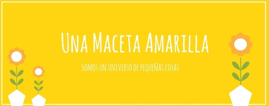 Una maceta amarilla