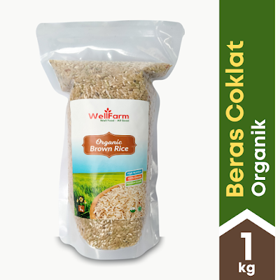 beras coklat organik di Palembang