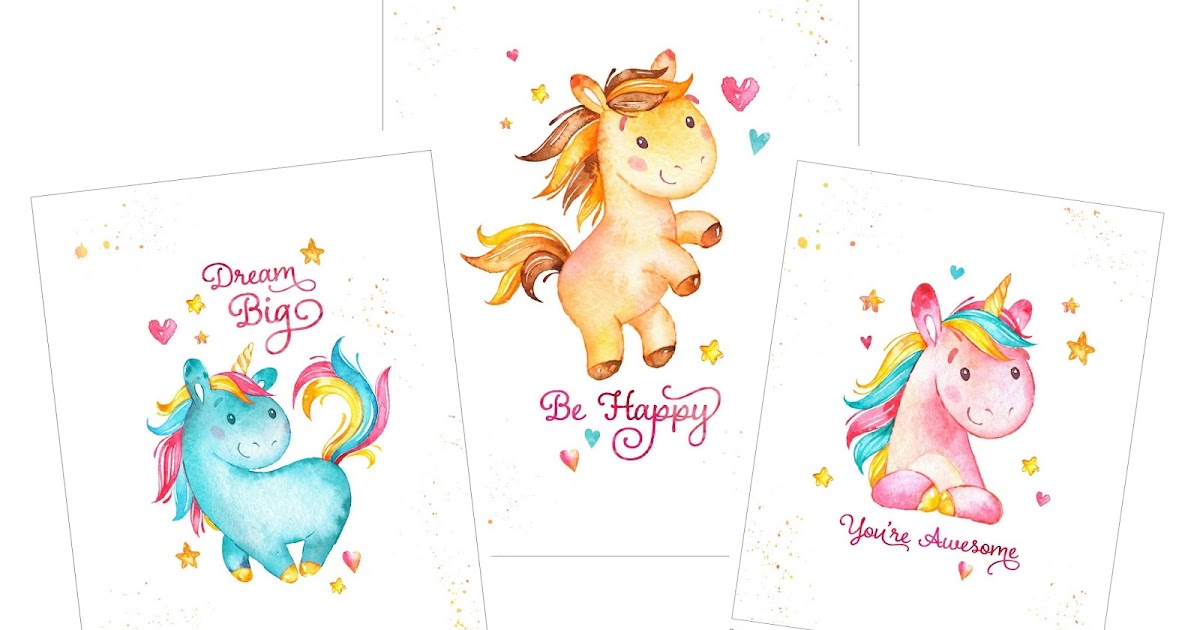 Free Printable Unicorn Posters. - Oh My Fiesta! in english