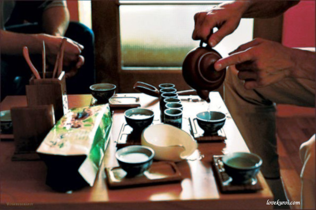 Tradición japonesa de beber té