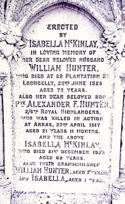 Headstone Lochgelly Cemetery William Isabella McKinlay