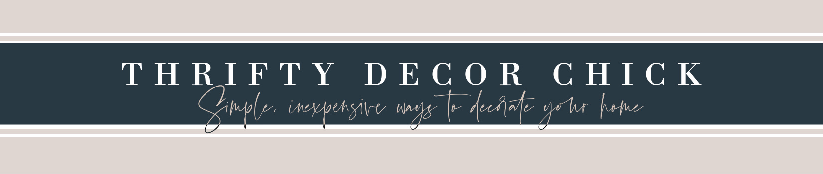 The new & improved Thrifty Decor Chick!