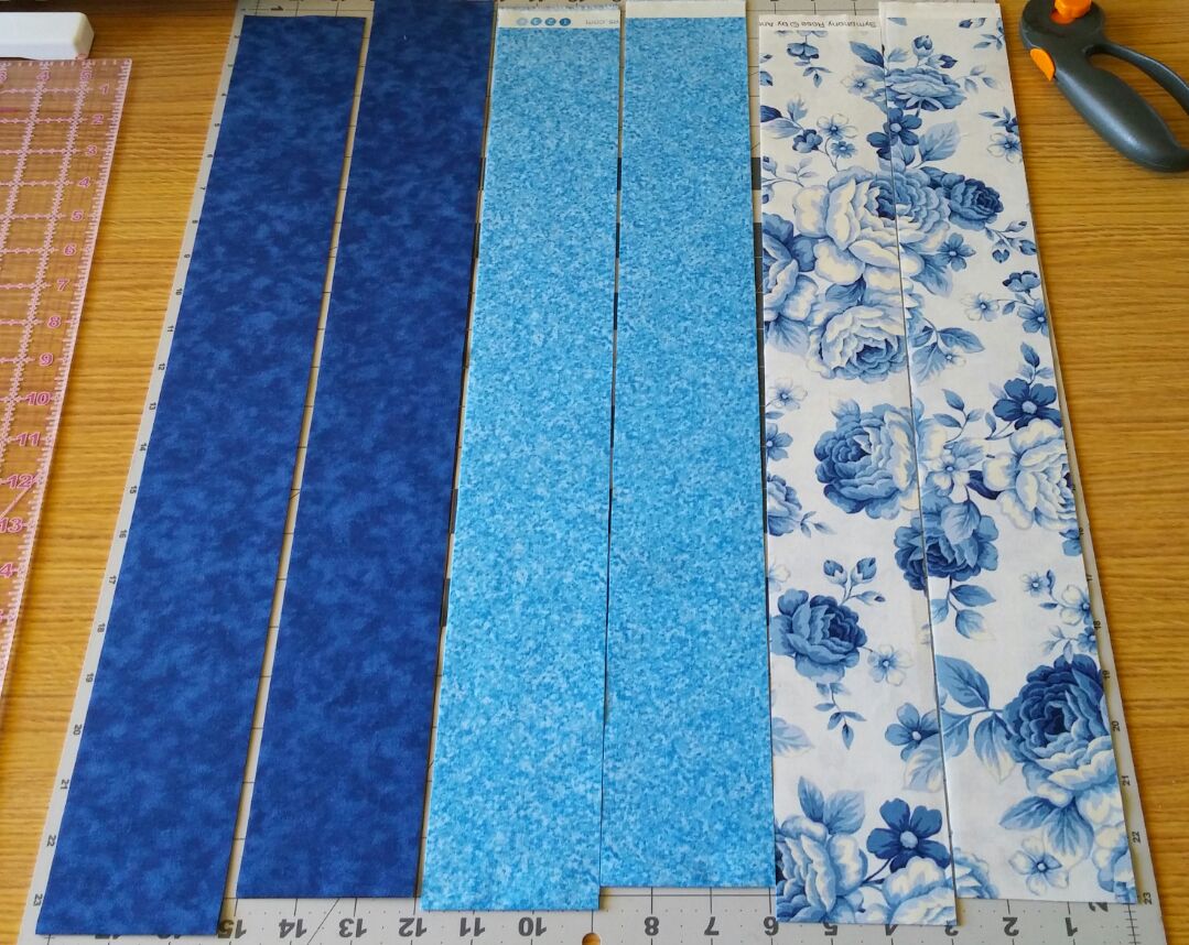 PJ's Crafty Creations Cutting Strips of Fabric