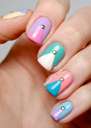 nail nails pastel designs colors stud studs dressed simple chevron studded colorful single jam different pastels styles collect weddbook short