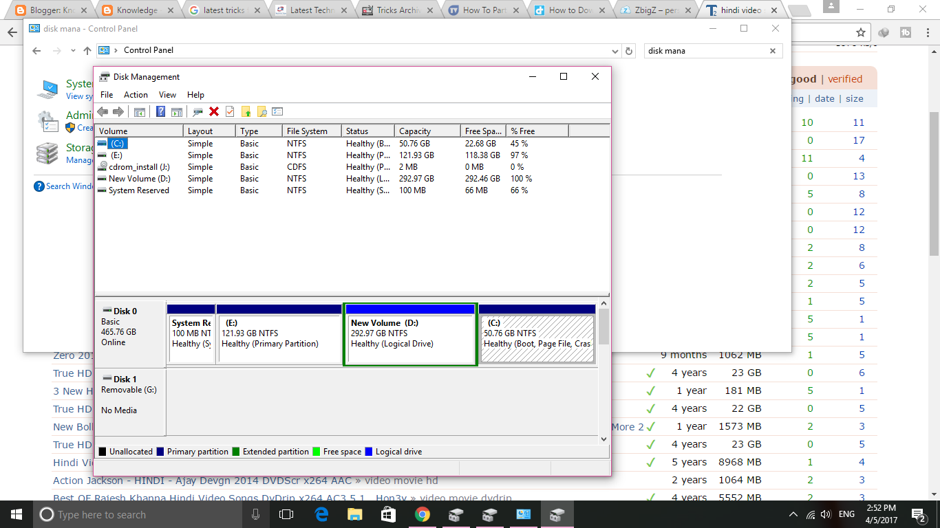 Ideas, Tips And Information How to create new hard disk partition