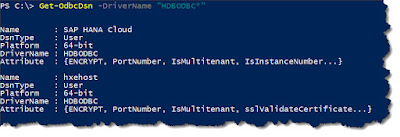 Connect to SAP HANA from Windows PowerShell using ODBC SAP HANA Study Materials, SAP HANA Learning, SAP HANA Guides, SAP HANA Exam Prep