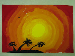 sunset paintings grade hawaii 4th orange different mix miss young project shades