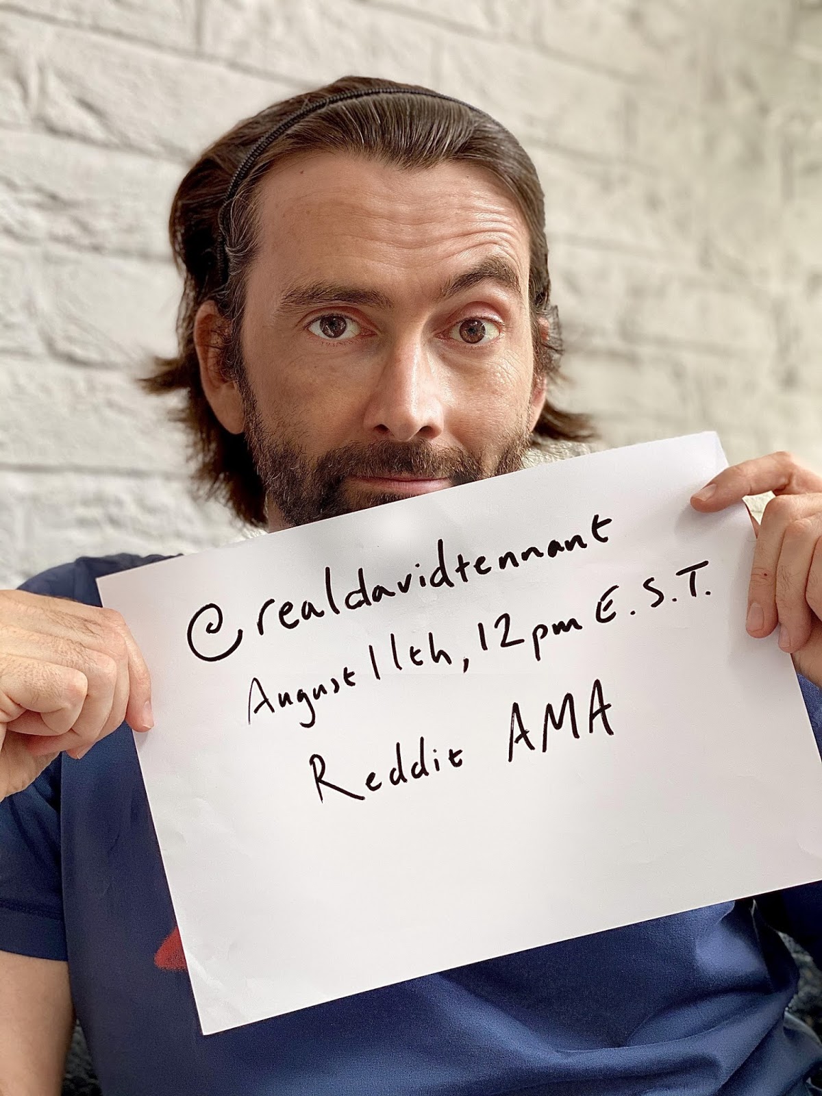 David Tennant on Reddit Ask Me Anything - Tuesday 11th August 2020