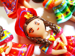 imanes muñecas cholitas peruanas porcelana fria