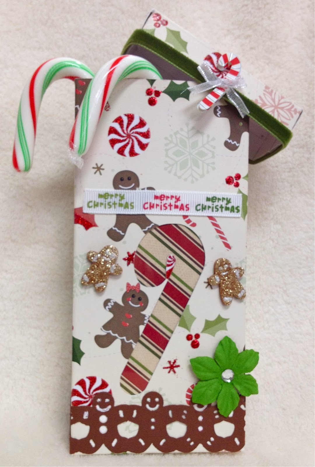 Barb's Cards and Gifts Candy Cane Box