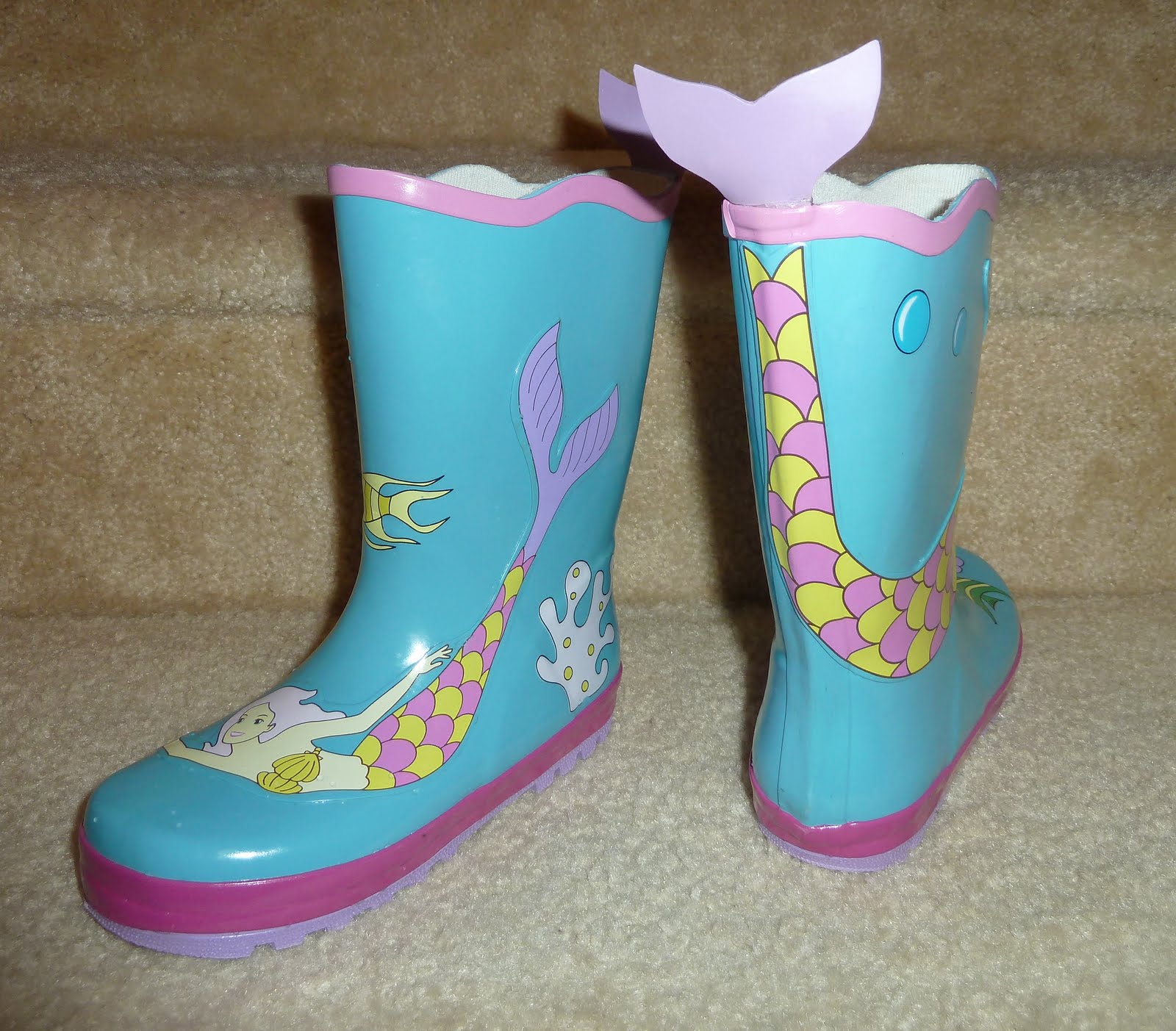 mermaid rain boots for adults