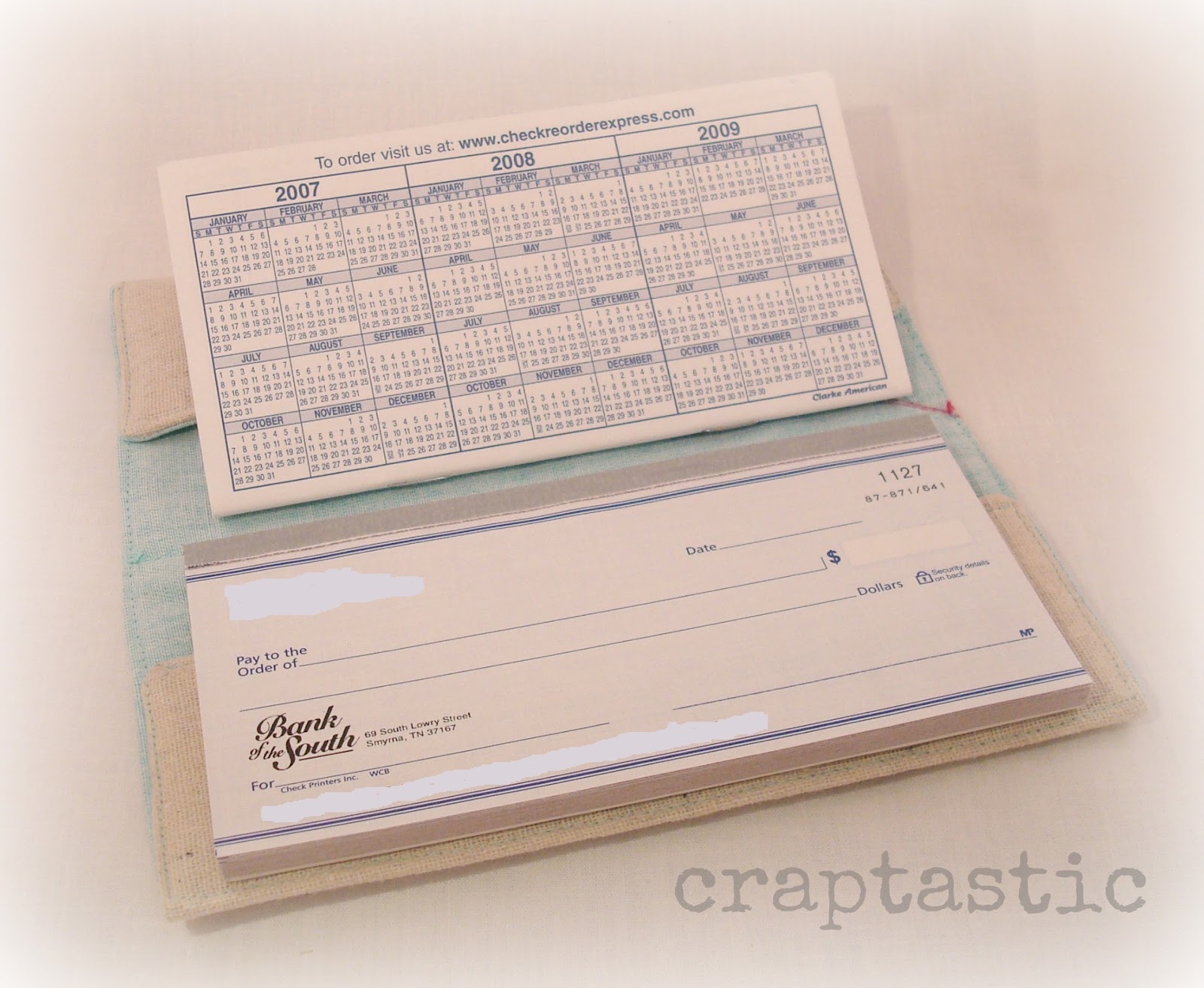 CRAPTASTIC Checkbook Cover and New Favorite Photo Editing Site!