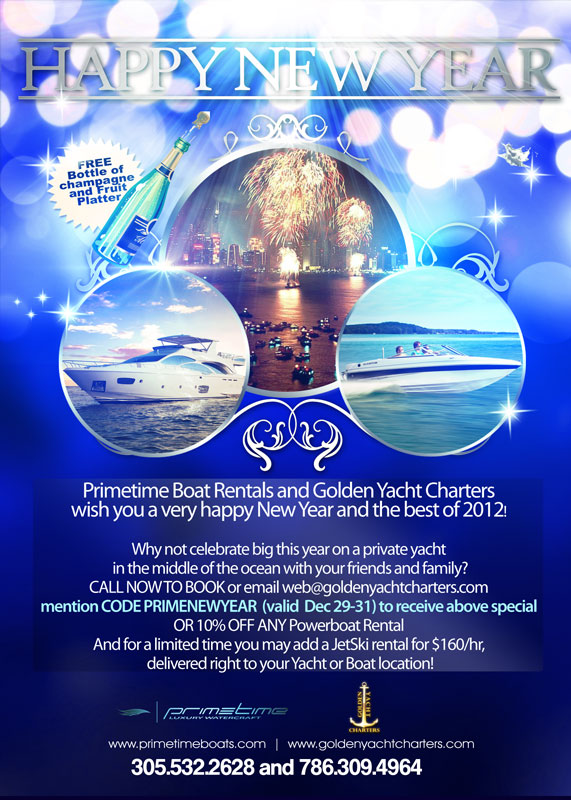 to Miami & The Beaches Celebrate New Year's in Style Aboard A