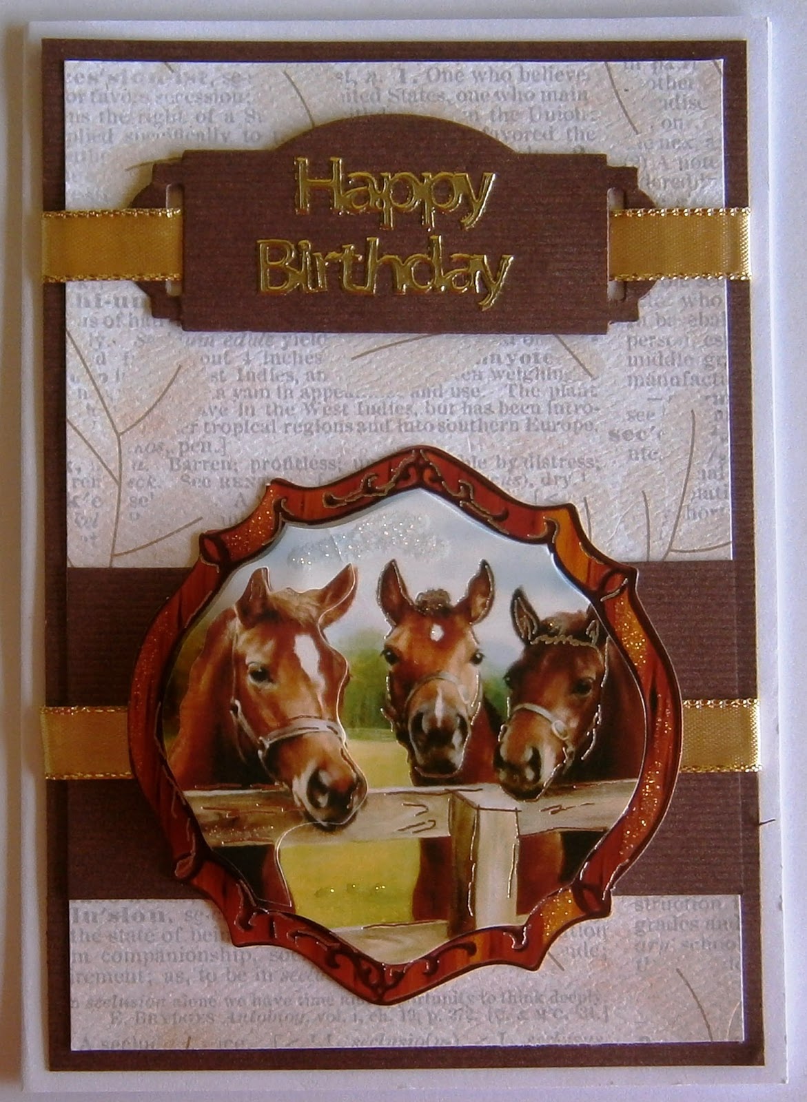 Horses Birthday Card