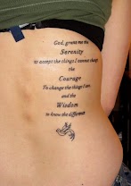 Serenity Prayer Tattoo Small - Serenity Prayer Tattoo : This is not a serenity prayer tattoo that is advisable for many people, and that's due to the fact most of it is actually written sideways.