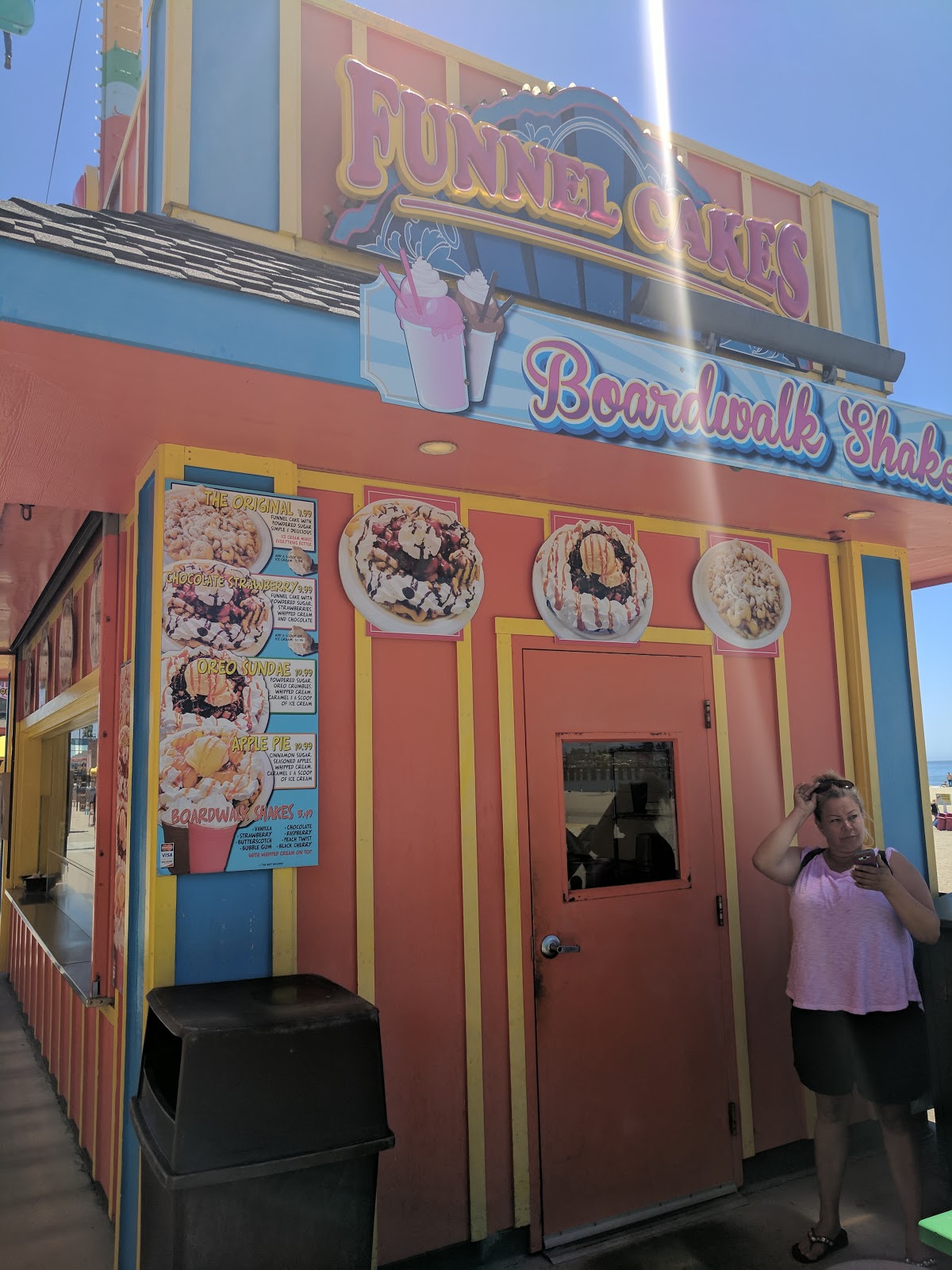 Funnel Cake, Santa Cruz Boardwalk Julie's Dining Club