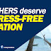 Teachers must enjoy a STRESS-FREE VACATION