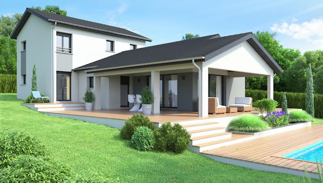 Desain Rumah di Lahan Miring Desain Rumah di Lahan Miring