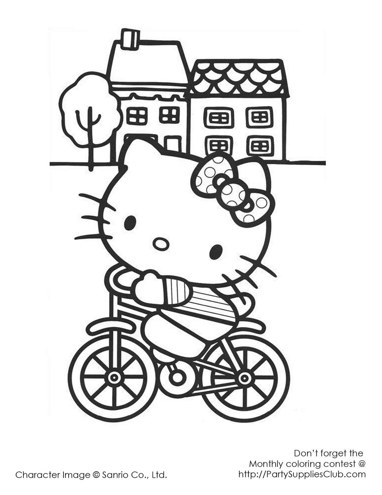 Coloriages a Imprimer : Coloriage hello kitty