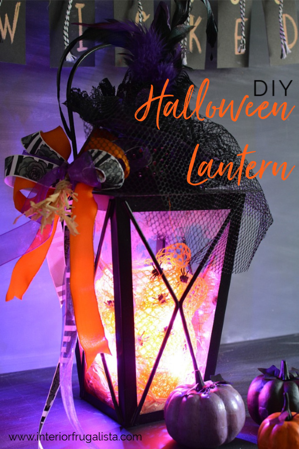 Recycled Metal Candle Lantern for Halloween Interior Frugalista