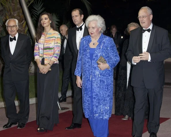 Prince Albert, Princess Charlene (Charlene Wittstock), Elisabeth de Massy, Mélanie de Massy, Barbara Cano and Infanta Pilar