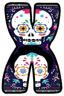 Día de los Muertos Letters. Letras del Día de los Muertos.