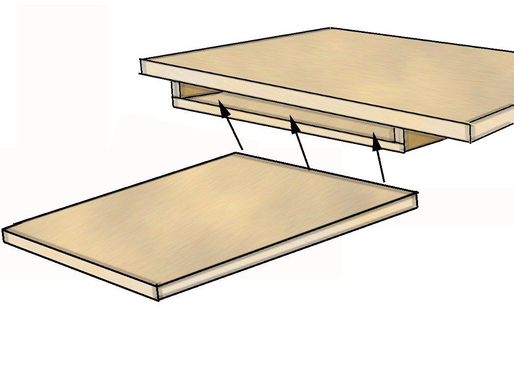 Howdy Ya Dewit! Pullout Desk Shelves You Can Make