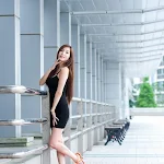 Beautiful Model Lee Ji Min in Black Dress Foto 14