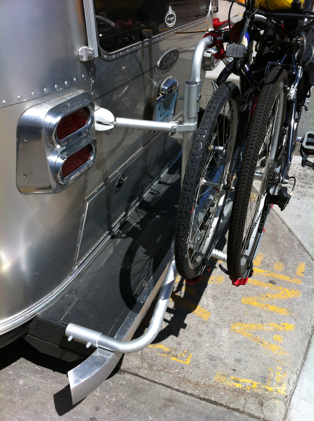 Streaming Together Airstream Bicycle Rack