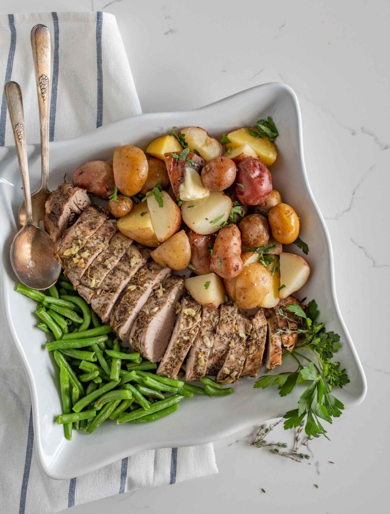 Slow Cooker Pork Tenderloin and Potatoes Easy Recipe