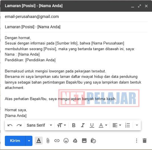 Cara Mengirim Lamaran Kerja Lewat Email yang Baik dan