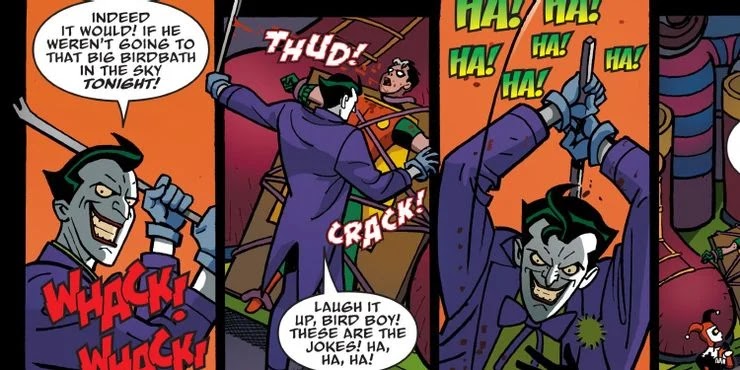 Batman revela lo que el Guasón de la serie animada le hizo a Jason Todd Batman revela lo que el Guasón de la serie animada le hizo a Jason Todd