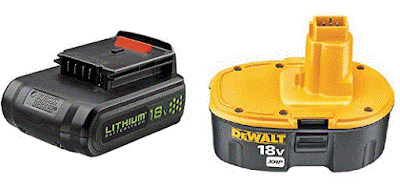 Black and Decker vs Dewalt 18v batteries