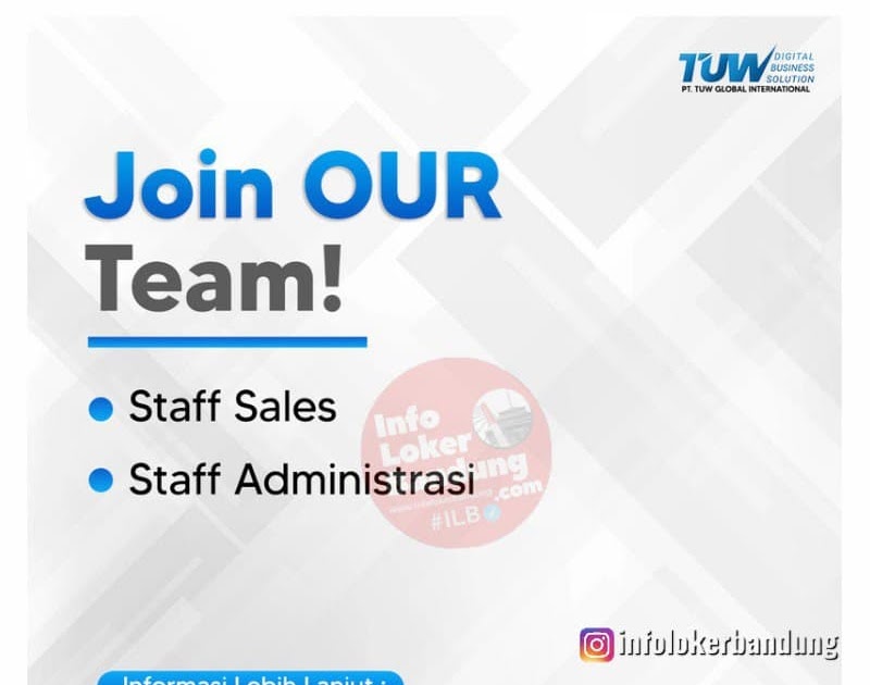 Lowongan Kerja Pt Tuw Global International Bandung Mei 2021 Info Loker Bandung 2021