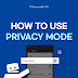How to Use Privacy Mode: Secure Your Privacy While Live Streaming (EN/ID)