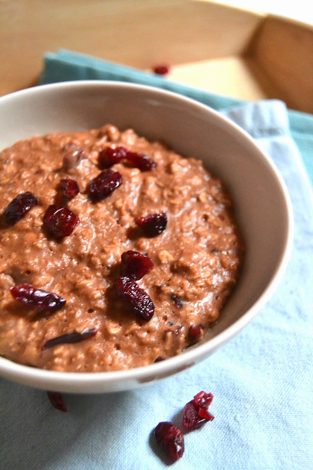 Cakeyboi Chocolate Cinnamon Cranberry Porridge