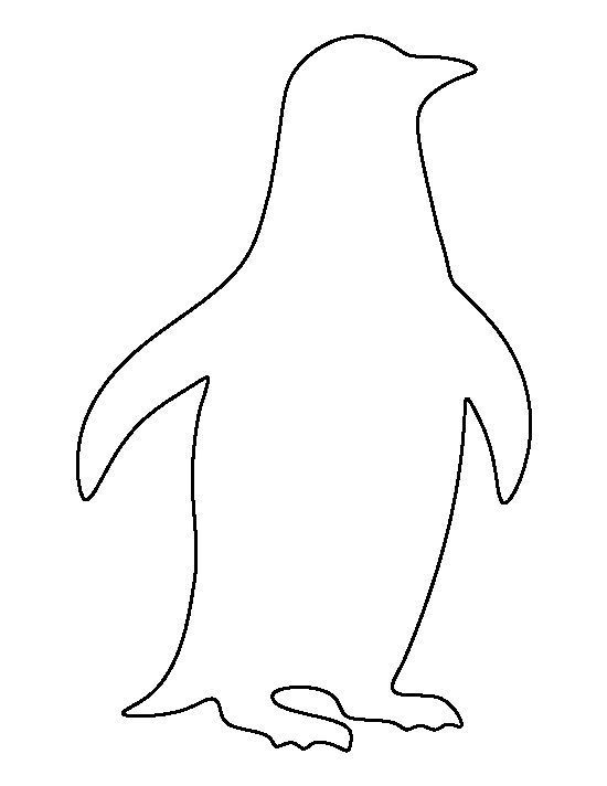 Tranh tô màu con chim cánh cụt cho bé hai tuổi