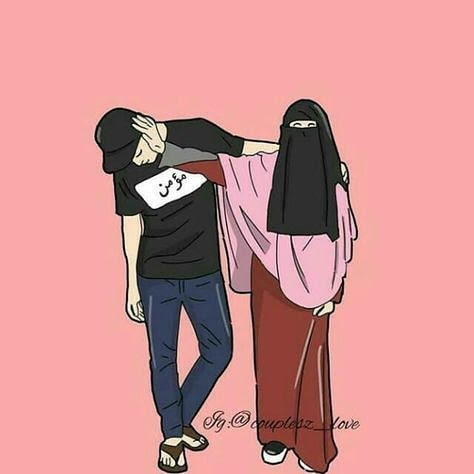 Instagram Islamic Couple Cartoon DP Download For Instagram And Facebook -  
