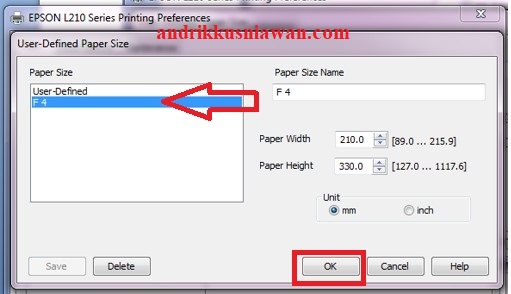 Cara Menambahkan Ukuran Kertas F4 Pada Printer Epson